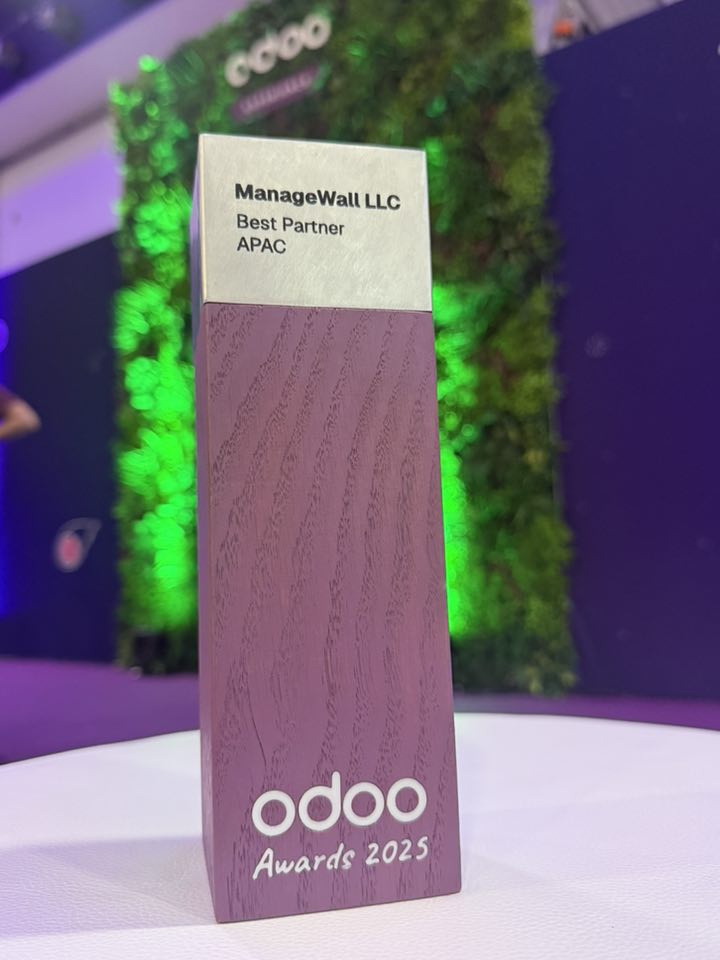 ManageWall Best Partner APAC Odoo Awards 2025